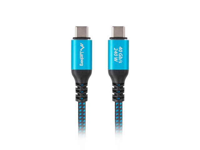 Lanberg | USB-C M/M 4.0 CABLE 240W 8K 60HZ | CA-CMCM-45CU-0015-BK