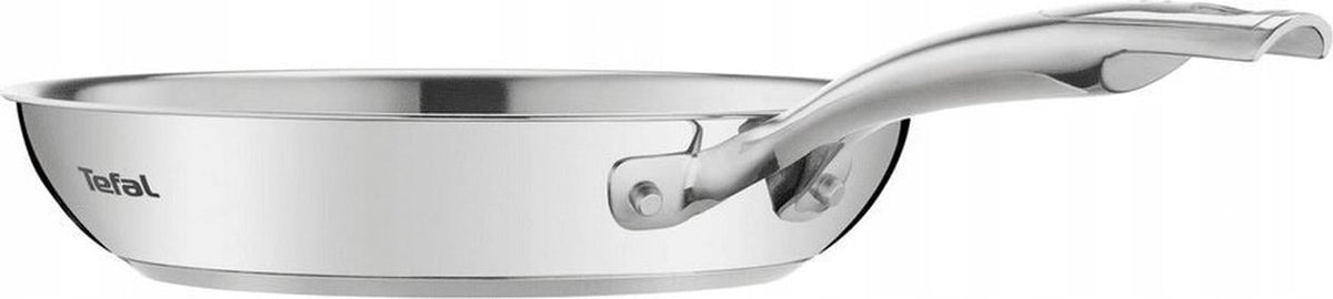 TEFAL Pan | G7320434 Duetto+ | Frying | Diameter 24 cm | Suitable for induction hob | Fixed handle | Black/Silver