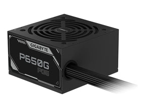 Gigabyte Power Supply | Processor family AMD | P650G PCIE 5.1 | 650 W | Processor socket AM4 | DDR4 DIMM | Memory slots 2 | Supported hard disk drive interfaces 	SATA, M.2 | Number of SATA connectors 4 | Chipset AMD A520 | Micro ATX