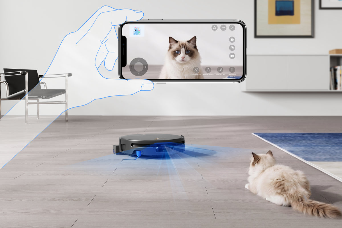 Ecovacs DEEBOT T90S PRO OMNI Vacuum Cleaner,Robot,Wet&Dry,40000Pa,TruEdge 3.0,ZeroTangle 4.0,OZMO Roller 3.0,Black+OMNI Auto-Empty Station | Ecovacs