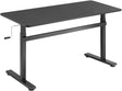 Manually adjustable sit-stand desk EO0027 | Ergonomic | Height adjustment 70-117 cm | Maximum load weight 40 kg | Black