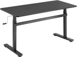 Manually adjustable sit-stand desk EO0027 | Ergonomic | Height adjustment 70-117 cm | Maximum load weight 40 kg | Black