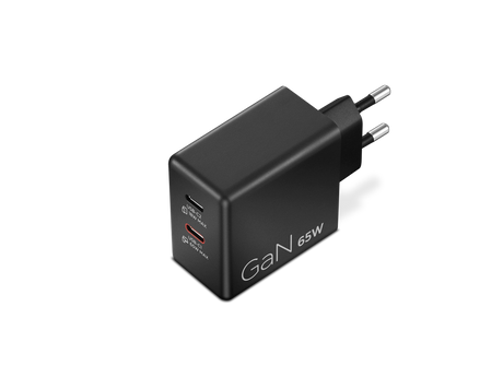 Lenovo Dual USB-C 65W GaN Charger | Charger | USB-C | 65 W