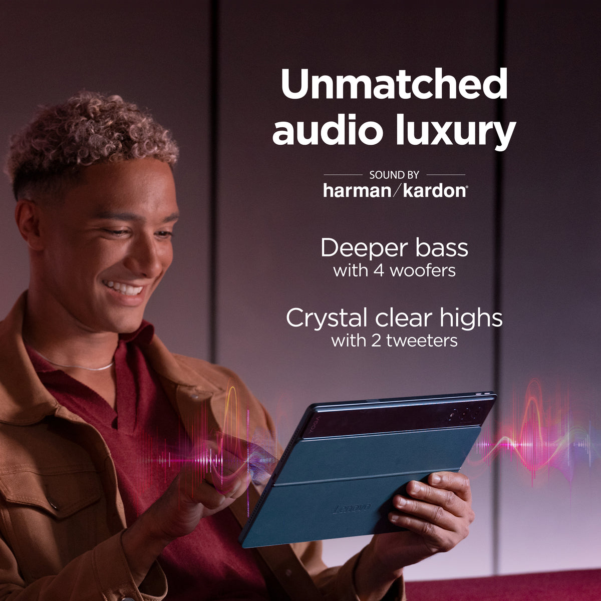 Lenovo | Yoga Tab Plus Wi-Fi (without power adapter) | ZAEG0018NL | 12.7 " | Tidal Teal | LTPS | 2944 x 1840 pixels | Qualcomm | Snapdragon 8 Gen 3 Mobile Platform | 16 GB | Soldered LPDDR5x | 256 GB | Wi-Fi | Front camera | 13 MP | Rear camera | 13 MP | 