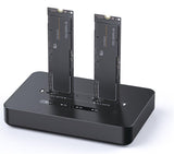 Gembird Desktop dual drive USB Type-C M.2 NVME (and SATA) SSD docking station, Black | DD2-U3M2