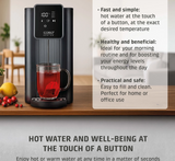 Caso | Turbo Hot Water Dispenser | HW 616 | Water Dispenser | 2600 W | 2.5 L | Plastic/Stainless Steel | Black/Stainless Steel