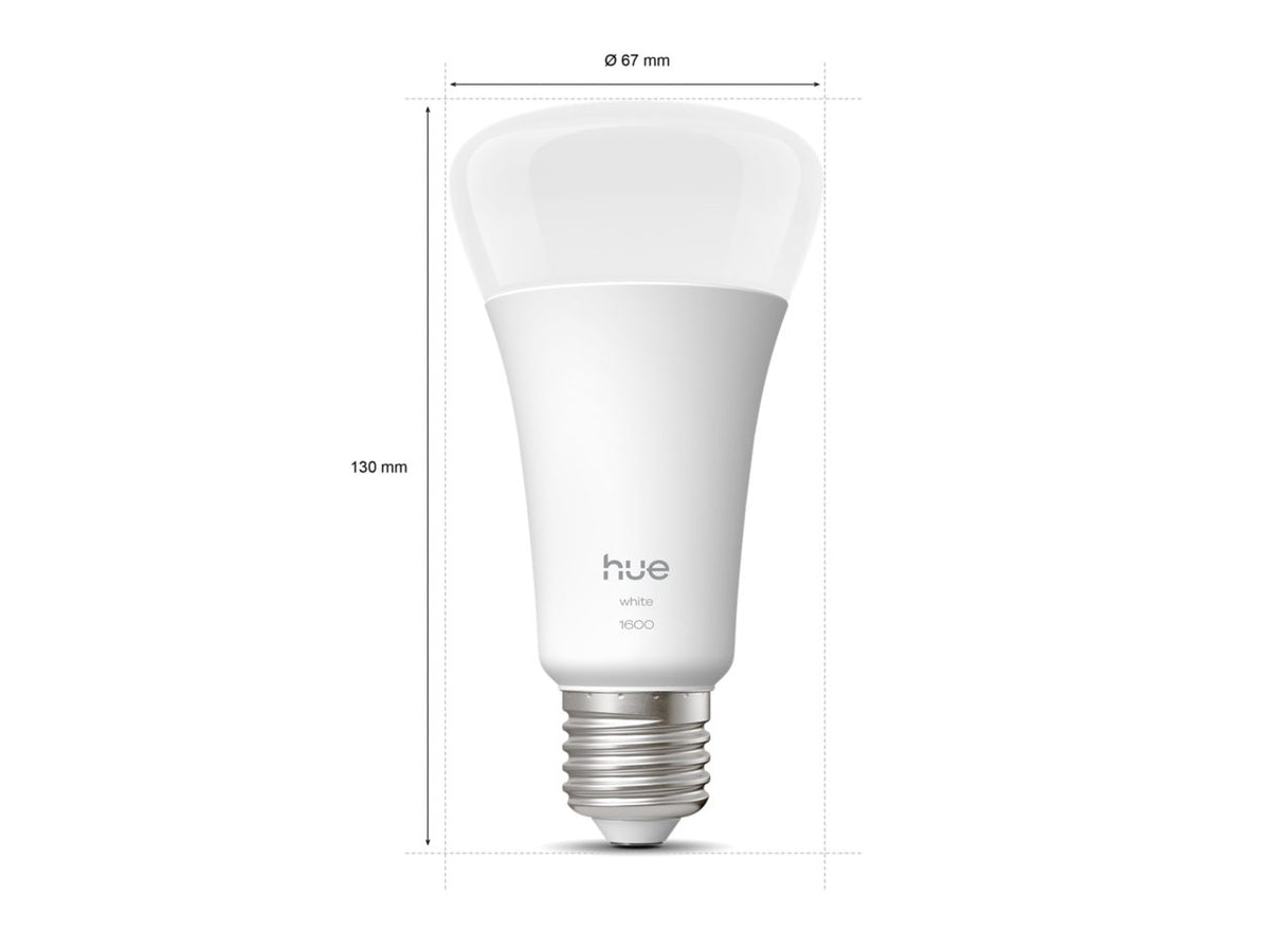 Philips Hue W 1600 A67 1P EU | E27 | 13.5 W | Soft white light | Bluetooth and Zigbee