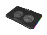 Fury Laptop Cooler Cooling Pad Fury Gunbai G3 Fans, RGB LED Light, 2 USB, 14.1-17.3"