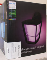 SALE OUT. | Philips Hue WCA Econic Outdoor Wall Lantern | 15 W | 2000-6500 Hue White Colour Ambiance | DAMAGED PACKAGING | 24 month(s)