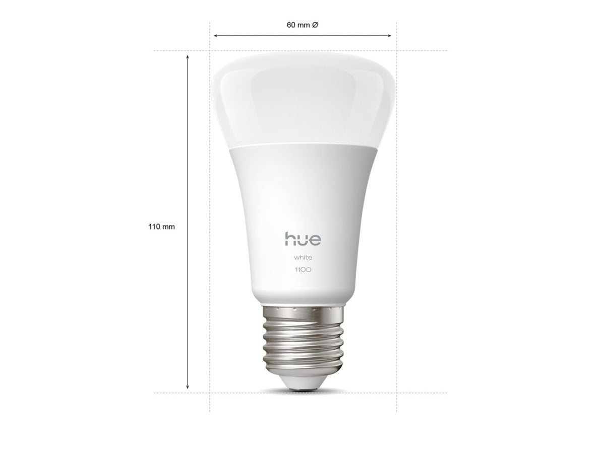 Philips Hue W 1100 A60 1P EU | E27 | 9.5 W | Soft white light | Bluetooth and Zigbee