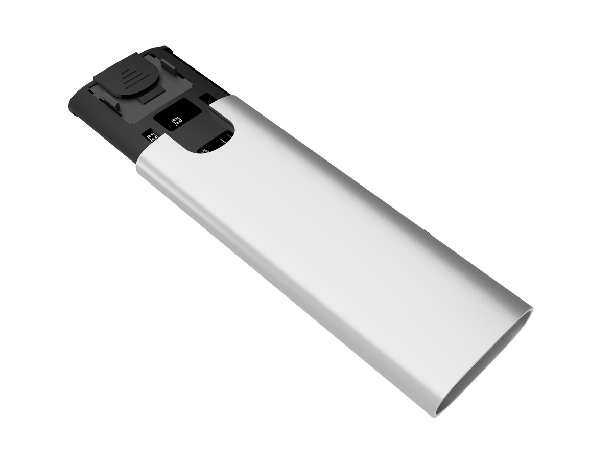 Natec | Rhino M.2 NVME Lite USB-C External, Gen 2 Steel Arctic Silver | Solid-state drive interface NVMe