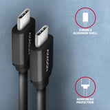 AXAGON | Twister Cable, 0.6 m | BUCM-CM10TB | USB Type C to USB Type C