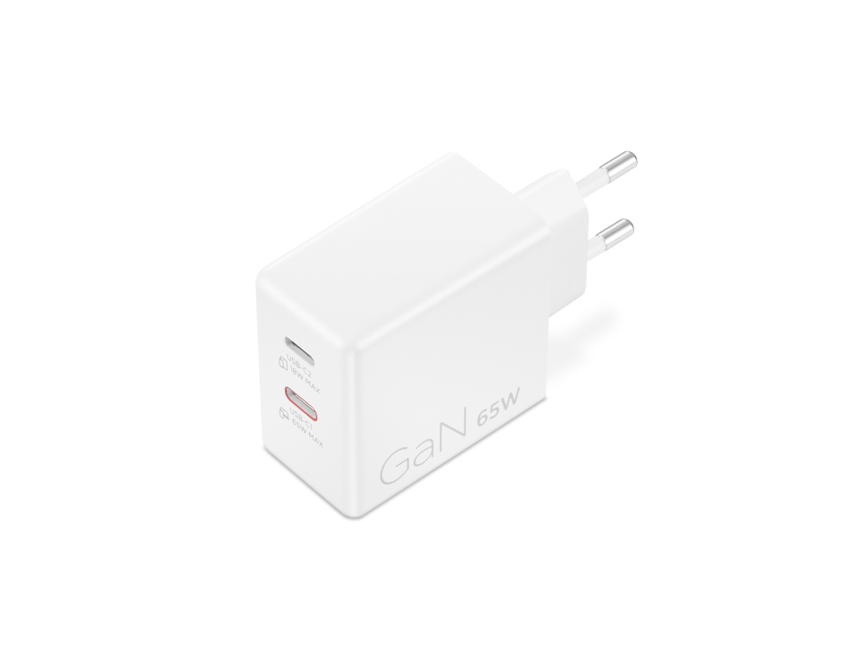 Lenovo Dual USB-C 65W GaN Charger | Charger | USB-C | 65 W
