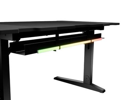 Genesis | Modular Gaming Desk | Holm 140 RGB | Anthracite Black