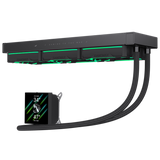 Gamemax CPU Liquid Cooler | HAILSTORM 360 LCD BK | Black