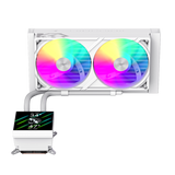 Gamemax CPU Liquid Cooler | GLACIER 240 LCD WH | White
