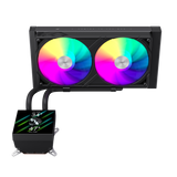 Gamemax CPU Liquid Cooler | GLACIER 240 LCD BK | Black
