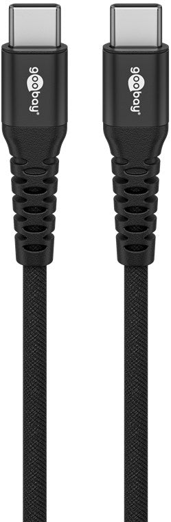Goobay | USB-C Supersoft Textile Cable with Metal Plugs | 73954