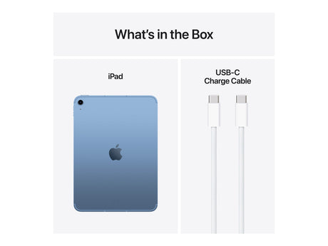 Apple | iPad Wi-Fi + Cellular | 11 " | Blue | IPS, Liquid Retina | 2360 x 1640 pixels | Apple A16 | 512 GB | 3G | 4G | 5G | Wi-Fi | Front camera | 12 MP | Rear camera | 12 MP | Bluetooth | 5.3 | iPadOS | USB-C charging cable