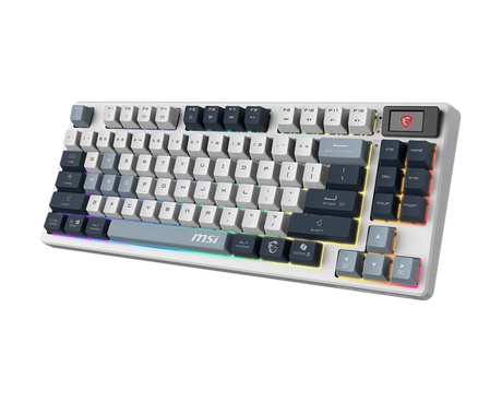 MSI FORGE GK600 TKL WIRELESS SKY | Gaming Keyboard | Wireless | Bluetooth | US | Mechanical Linear