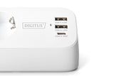 Digitus 3-way office socket strip with 2x USB-A and 1x USB-C connections | DA-70626