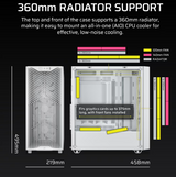 Corsair PC Case | 3200D RS | Mid-Tower | White
