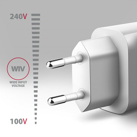 AXAGON Wallcharger 1x port USB-A, QC3.0/AFC/FCP/Apple, 18W | ACU-QC18W