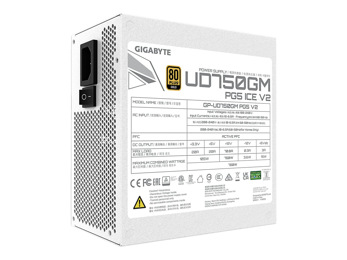 Gigabyte Power Supply | UD750GM PG5 V2 ICE | 750 W