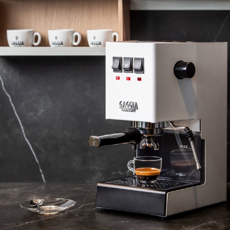 Gaggia | Coffee Maker | RI9481/13 Classic E24 | Pump pressure 15 bar | Built-in milk frother | Semi-automatic | Polar White