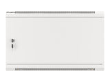 Lanberg | Rack cabinet 19" wall-mount 6U/600x450 for self-assembly with metal door (flat pack) | WF01-6406-00S | Grey