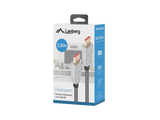 Lanberg DisplayPort M/M Cable 20 PIN V1.4 8K 60HZ | CA-DPDP-20CU-0018-BK | DisplayPort to DisplayPort | 1.8 m