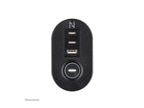 Neomounts | Desk socket with clamp and USB-C and USB-A ports - Quick charge | DS22-840BL6
