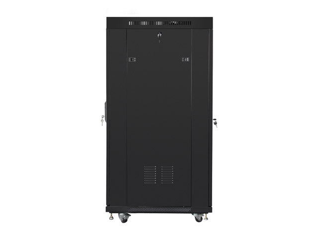 Lanberg | Rack cabinet 19" free-standing 27U/800x1000 (flat pack) with glass door, LCD | FF01-8027-12BL | Black