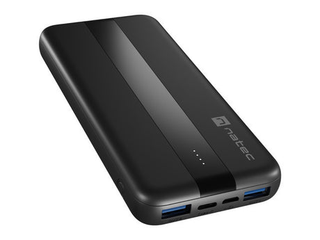 Natec Power Bank | Trevi Slim Q V2 | 10000 mAh | Black