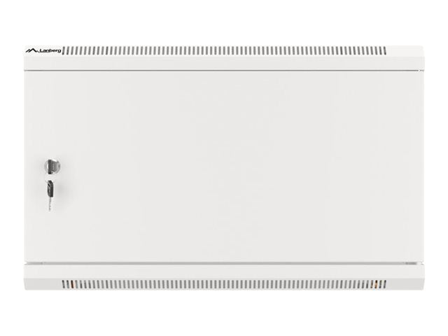 Lanberg | Rack cabinet 19" wall-mount 6U/600x600 for self-assembly with metal door (flat pack) | WF01-6606-00S | Grey