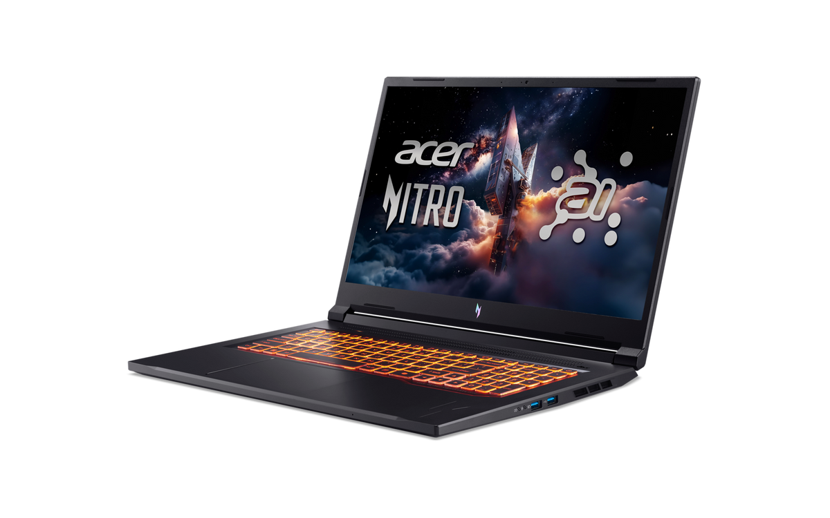 Acer | Nitro V 17 AI ANV17-41-R27Z | Obsidian Black | 17.3 " | IPS | QHD | 2560 x 1440 pixels | AMD Ryzen 7 | 260 | 32 GB | DDR5 | Solid-state drive capacity 1000 GB | NVIDIA GeForce RTX 5060 | GDDR7 | 8 GB | Windows 11 Home | 802.11ax | Bluetooth version
