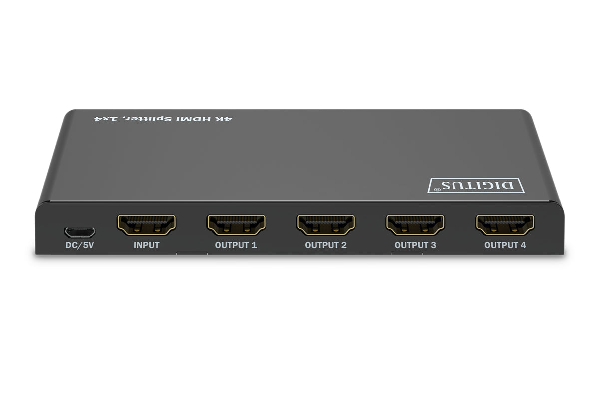 Digitus 4K HDMI Splitter, 1x4 | DS-55337 | Black