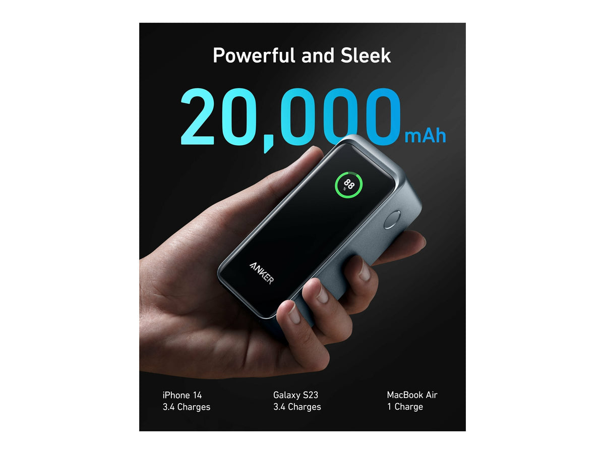 Anker Power Bank, 200 W | Prime | 20000 mAh | Black