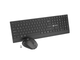 Natec Keyboard and Mouse | Stringray 2 | Keyboard and Mouse Set | Wireless | US | Black