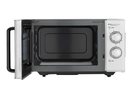 Caso | Ceramic Microwave Oven with Grill | MG 25 Ecostyle | Free standing | 900 W | 25 L | Grill | Silver