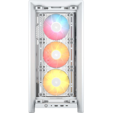 Corsair PC Case | Frame 4000D RS ARGB Modular | Mid-Tower | White