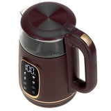 Adler Kettle with LED Display | AD 1305 | Electric | 2200 W | 1.7 L | Plastic | 360° rotational base | Burgundy