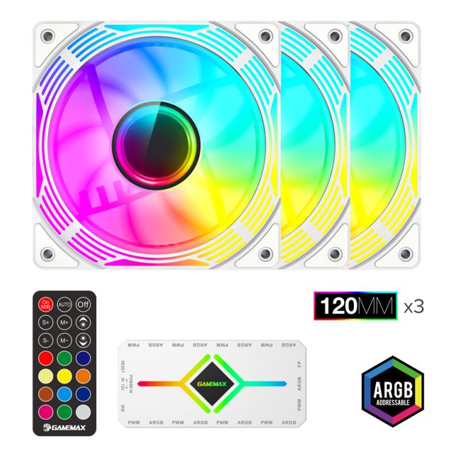 Gamemax Case Fan | KF300 WH | White