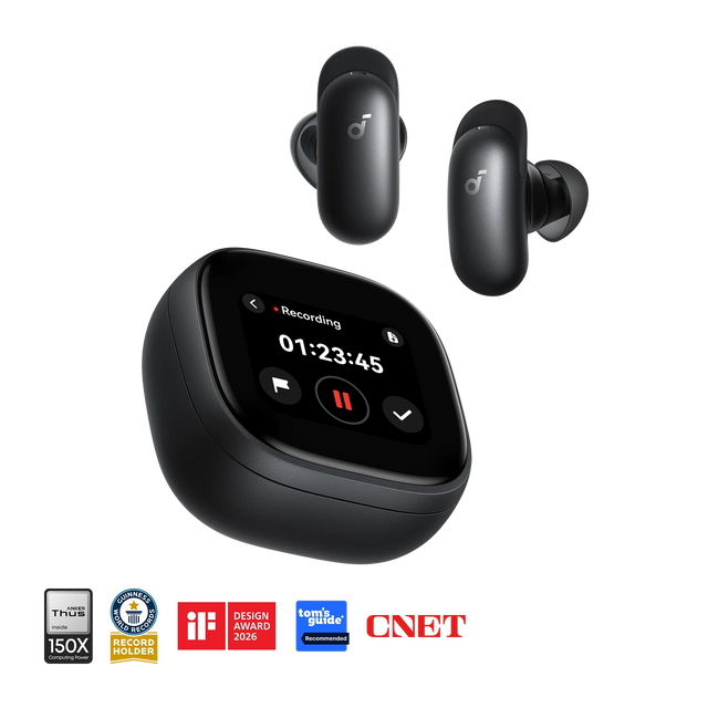 Anker Soundcore Wireless Earbuds | Liberty 5 Pro Max | Bluetooth | In-Ear | Microphone | Black | Noise canceling | Noise reduction