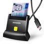 AXAGON USB-C Smart card StandReader | CRE-SM4NC