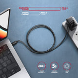 AXAGON | Data and charging USB 480Mbps cable, 2.5 m | BUCM2-CM25AB | USB-C to USB-C