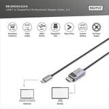 Digitus | Bi-directional Adapter Cable | DB-300334-010-S | USB-C to DisplayPort