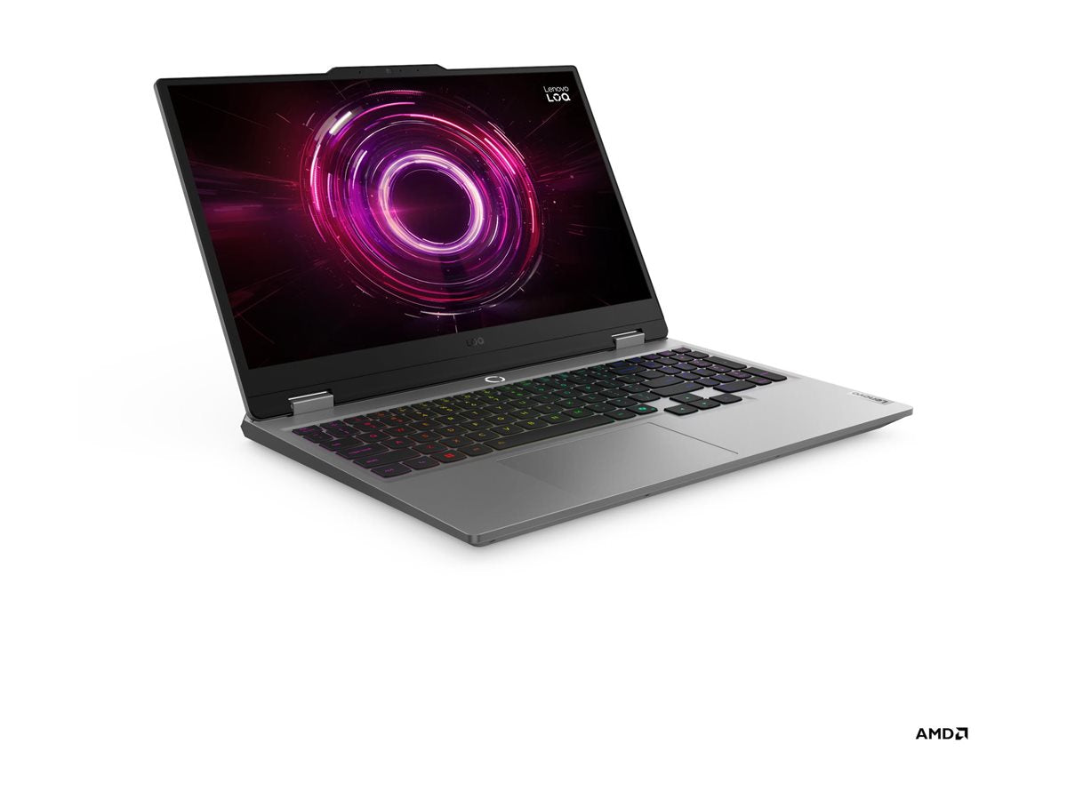 Lenovo- LOQ 15AHP10 AMD | Luna Grey | 15.6 " | IPS | FHD | 1920 x 1080 pixels | Anti-glare | AMD Ryzen 7 | 250 | 16 GB | SODIMM DDR5 | Solid-state drive capacity 512 GB | NVIDIA GeForce RTX 5060 | GDDR7 | 8 GB | Windows 11 Home | 802.11ax | Bluetooth vers