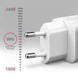 AXAGON GaN wallcharger 3x port (USB-A + 2x USB-C), PD3.0/PPS/QC4+/SFC2.0/AFC/SCP/FCP/Apple, 65W | ACU-DPQ65W