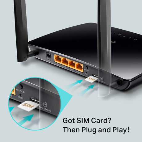 TP-LINK | AC1200 Wireless Dual Band 4G LTE Router | Archer MR402 | 802.11ac | 10/100 Mbit/s | Mesh Support No | MU-MiMO No | No mobile broadband
